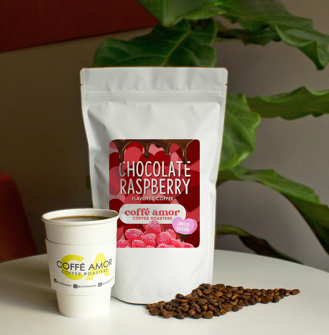 Chocolate Raspberry Flavored Coffee - Valentines Day