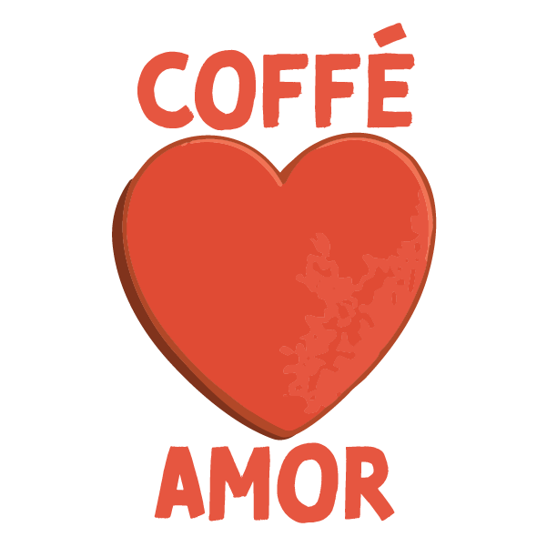 Coffé Amor Heart Sticker