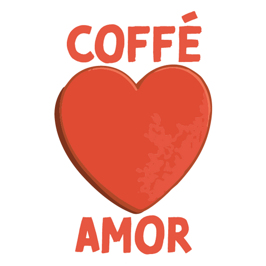 Coffé Amor Heart Sticker